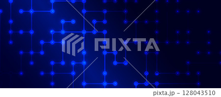 Abstract circuit border technology connected concept background 128043510
