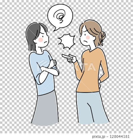 ママ友トラブルのイラスト 128044181