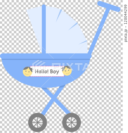 Blue Stroller for Baby Boy 128044299