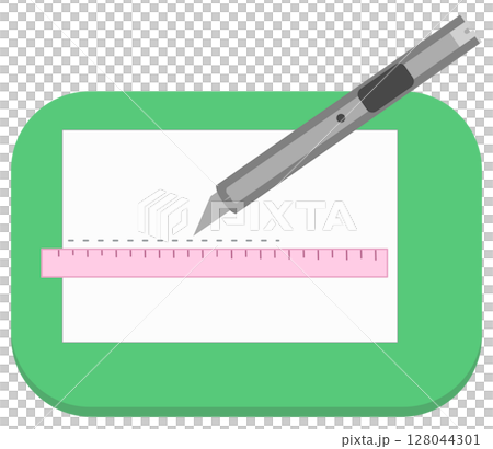 ruler, arts and crafts, cutter 128044301