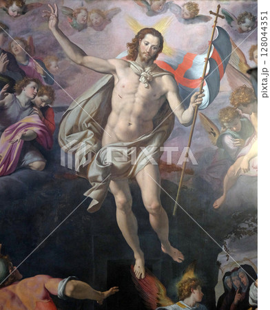Resurrection of Christ by Santi di Tito, Basilica of Santa Croce (Basilica of the Holy Cross) in Florence, Italy 128044351