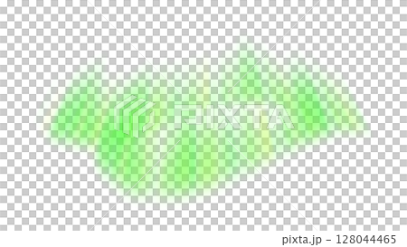 Green aurora light (transparent background) 128044465