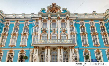 The Catherine Palace timelapse hyperlapse is a Rococo palace located in the town of Tsarskoye Selo Pushkin 128044619