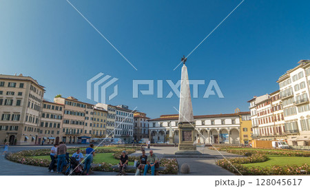 Public Square of Santa Maria Novella timelapse hyperlapse - one of the more important public squares in Florence. Public Square of Santa Maria Novella timelapse hyperlapse - one of the more important public squares in Florence. 128045617