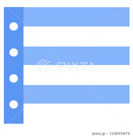 Pretty note board in a blue and white tone, decorated with cute elements Pretty note board in a blue and white tone, decorated with cute elements 128045679