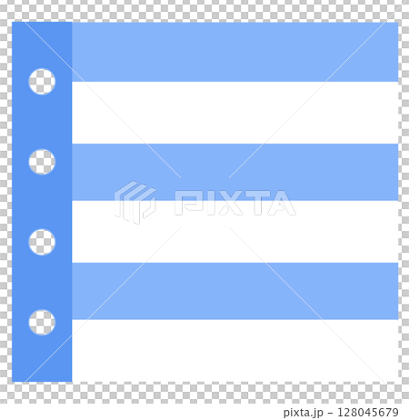 Pretty note board in a blue and white tone, decorated with cute elements Pretty note board in a blue and white tone, decorated with cute elements 128045679