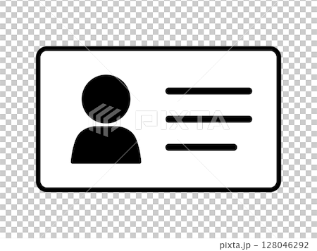 Business card icon monotone 128046292