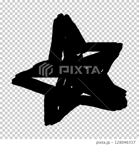簡單手繪星星插畫 簡單手繪星星插畫 128046337
