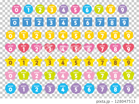 Number icon set_point_color 128047513