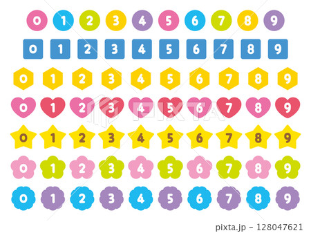 Number icon set_No text_Color Number icon set_No text_Color 128047621