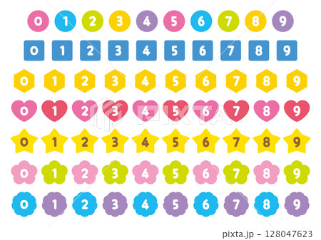 Number icon set_No text_Color Number icon set_No text_Color 128047623