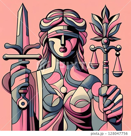 illustration of the goddess of justice 8 128047756