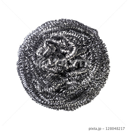 Dish washing sponge isolated on a white background. Top view 128048217