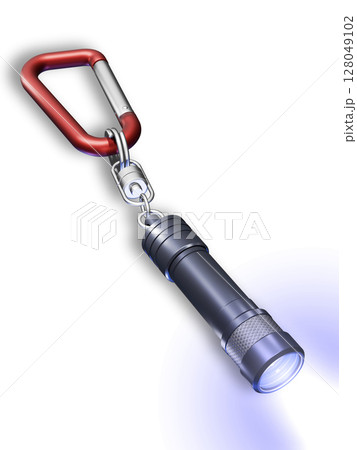 ミニライト(ブラック) 懐中電灯 LEDライト Mini flash light 白バック ミニライト(ブラック) 懐中電灯 LEDライト Mini flash light 白バック 128049102