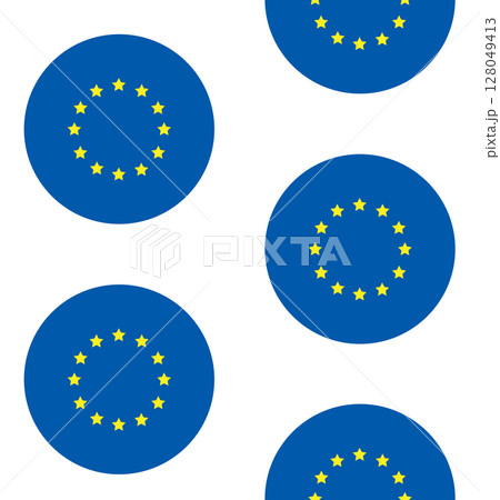 Vector seamless pattern of European Union flagのイラスト素材 [128049413] - PIXTA