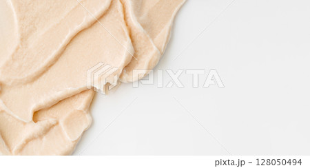 A smear of cosmetic cream A smear of cosmetic cream 128050494