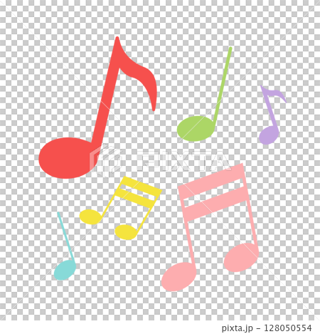 各種音符的插圖 128050554