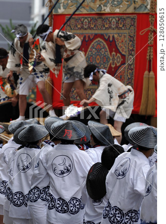 京都 祇園祭 山鉾巡行 月鉾 辻回し 京都 祇園祭 山鉾巡行 月鉾 辻回し 128050615