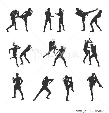 Muay thai boxing silhouette. Muay thai boxing SVG, Muay thai boxing silhouettes, Thai boxing silhouettes Muay thai boxing silhouette. Muay thai boxing SVG, Muay thai boxing silhouettes, Thai boxing silhouettes 128050657
