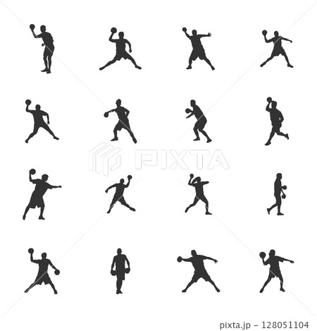 Dodgeball players silhouette, Dodgeball player SVG, Dodgeball player vector Dodgeball players silhouette, Dodgeball player SVG, Dodgeball player vector 128051104