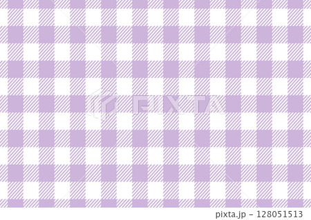 plaid gingham background check fabric texture vector purple and white colors tartan seamless pattern illustration textile 128051513