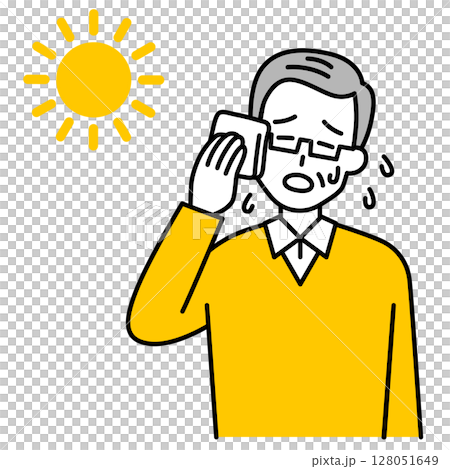 老人中暑 128051649