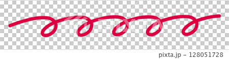 一條簡單的、旋轉的水平紅線 一條簡單的、旋轉的水平紅線 128051728