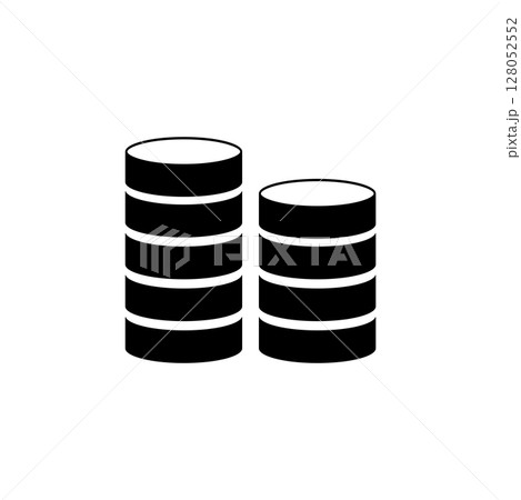 Stack of Coins or Casino Chips for Games Solid Flat Vector Icon Isolated on White Background Stack of Coins or Casino Chips for Games Solid Flat Vector Icon Isolated on White Background 128052552