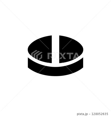 Aspirin Medical Pill, Painkiller Tablet Solid Flat Vector Icon Isolated on White Background Aspirin Medical Pill, Painkiller Tablet Solid Flat Vector Icon Isolated on White Background 128052635