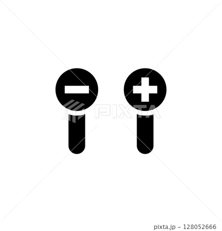 Ophthalmology Test, Dioptre Eyesight Solid Flat Vector Icon Isolated on White Background Ophthalmology Test, Dioptre Eyesight Solid Flat Vector Icon Isolated on White Background 128052666