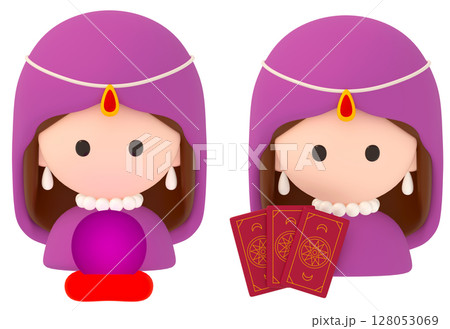 上半身 占い師アイコン 128053069