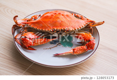 ボイルしたワタリガニ ボイルしたワタリガニ 128053173