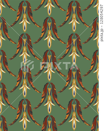 seamless pattern with decorative elements seamless pattern with decorative elements 128054297