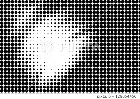 Halftone Dots Background with Central Glow 128054450