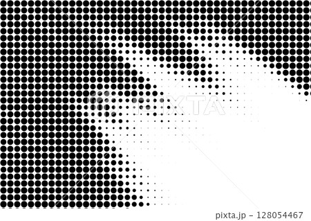 Abstract Halftone Dots Top Corner Fade 128054467