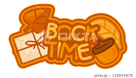 Book Time Autumn Illustration 128054979