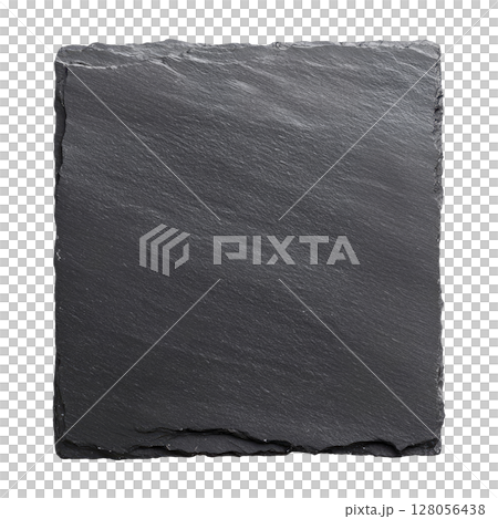 Square black slate stone 128056438