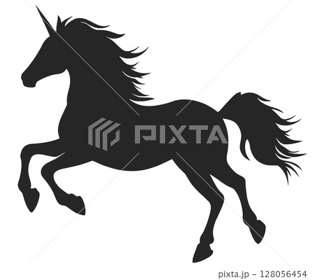 Unicorn Silhouette 128056454