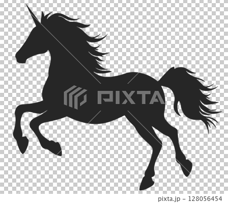 Unicorn Silhouette 128056454
