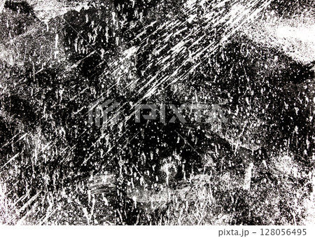 White Pain Splashes On A Black Textured Background And Grange 128056495
