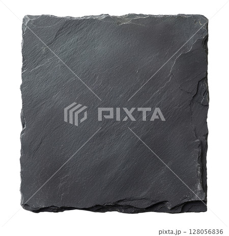 Square black slate stone 128056836