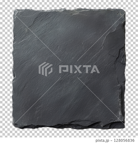 Square black slate stone 128056836