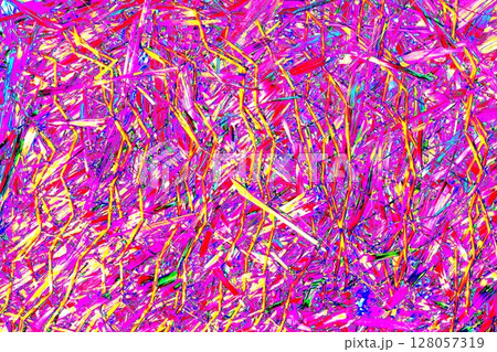 Pressed straw surface, modified color scheme, colorful background. 128057319