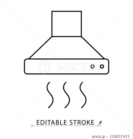 A kitchen range hood icon in minimalist style...のイラスト素材 [128057415] - PIXTA