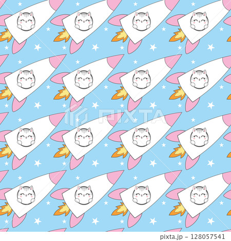 Cute Cat Riding Rocket Cartoon Vector Icon Illustration. Animal Science Icon Concept Isolated Premium Vector. Cute Cat Riding Rocket Cartoon Vector Icon Illustration. Animal Science Icon Concept Isolated Premium Vector. 128057541