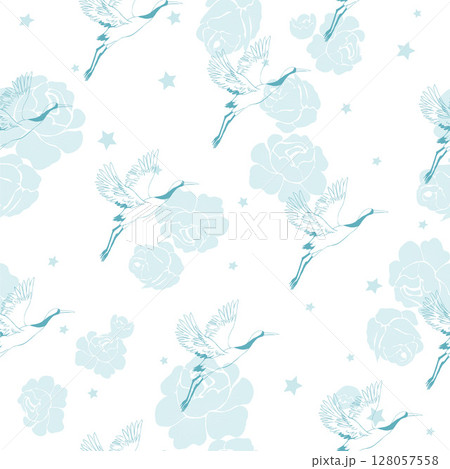 crane, pattern, vector, illustration 128057558