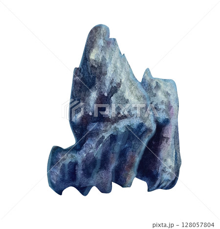 Composition of stones in brown-gray tones isolated on white background. Watercolor template for seabed, rocks, mountains, underwater, backgrounds, landscapes, game design, fantasy cards, scrapbook Composition of stones in brown-gray tones isolated on white background. Watercolor template for seabed, rocks, mountains, underwater, backgrounds, landscapes, game design, fantasy cards, scrapbook 128057804