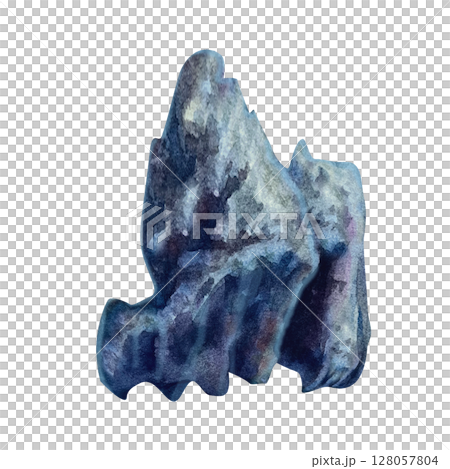 Composition of stones in brown-gray tones isolated on white background. Watercolor template for seabed, rocks, mountains, underwater, backgrounds, landscapes, game design, fantasy cards, scrapbook Composition of stones in brown-gray tones isolated on white background. Watercolor template for seabed, rocks, mountains, underwater, backgrounds, landscapes, game design, fantasy cards, scrapbook 128057804