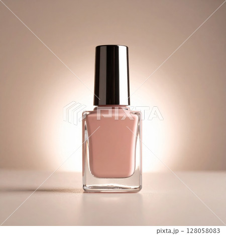 Pale Pink Nail Polish in Glass Bottle 128058083