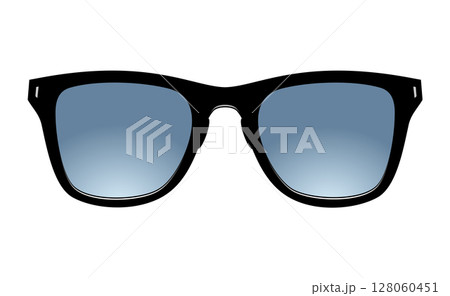 Realistic sunglasses. Summer glasses for eye protection 128060451